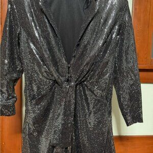 Zara Black Sequin Jacket